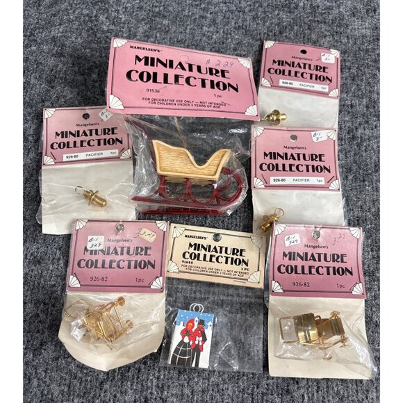 Mangelsons Miniature Collection Set Of 7 Decorative Pieces - Picture 1 of 6